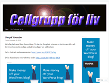 Tablet Screenshot of cellgruppforliv.wordpress.com