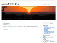 Tablet Screenshot of ammanballet.wordpress.com