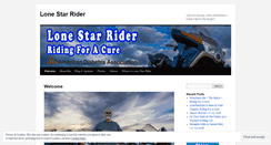 Desktop Screenshot of lonestarrider.wordpress.com