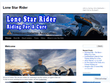 Tablet Screenshot of lonestarrider.wordpress.com