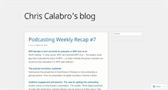 Desktop Screenshot of christophercalabro.wordpress.com