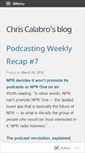 Mobile Screenshot of christophercalabro.wordpress.com