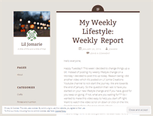 Tablet Screenshot of liljomarie.wordpress.com