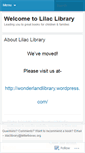 Mobile Screenshot of lilaclibrary.wordpress.com