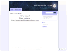 Tablet Screenshot of lilaclibrary.wordpress.com