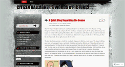 Desktop Screenshot of citizengallagher.wordpress.com