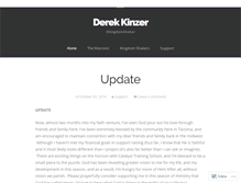 Tablet Screenshot of derekjkinzer.wordpress.com