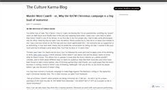 Desktop Screenshot of culturekarma.wordpress.com