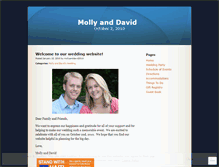 Tablet Screenshot of mollyanddavid2010.wordpress.com