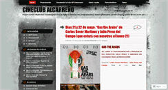Desktop Screenshot of cineclubalcarreno.wordpress.com