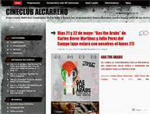 Tablet Screenshot of cineclubalcarreno.wordpress.com