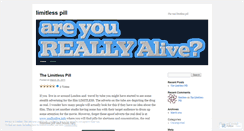 Desktop Screenshot of limitlesspill.wordpress.com