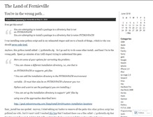 Tablet Screenshot of fernieville.wordpress.com
