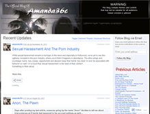 Tablet Screenshot of amanda36c.wordpress.com