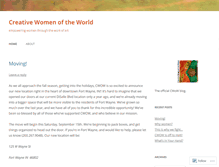 Tablet Screenshot of creativewomenoftheworld.wordpress.com