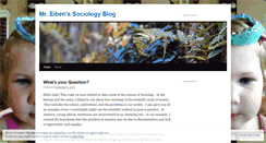 Desktop Screenshot of eibsociology.wordpress.com