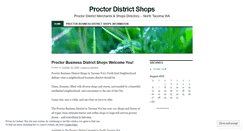 Desktop Screenshot of proctordistrict.wordpress.com