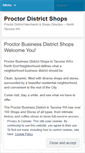 Mobile Screenshot of proctordistrict.wordpress.com