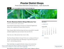 Tablet Screenshot of proctordistrict.wordpress.com