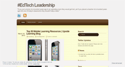 Desktop Screenshot of edtechleadership.wordpress.com