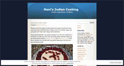 Desktop Screenshot of nanisindiancooking.wordpress.com