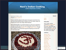 Tablet Screenshot of nanisindiancooking.wordpress.com