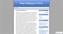 Desktop Screenshot of batranulcronicar.wordpress.com