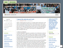 Tablet Screenshot of climateactioncollective.wordpress.com