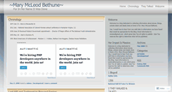 Desktop Screenshot of bethune.wordpress.com
