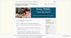 Desktop Screenshot of pinoytesol.wordpress.com