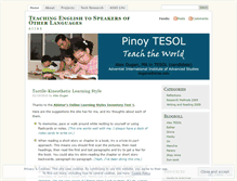 Tablet Screenshot of pinoytesol.wordpress.com