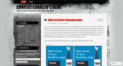 Desktop Screenshot of conflictedracer.wordpress.com