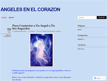 Tablet Screenshot of angelesenelcorazon.wordpress.com