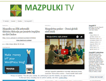 Tablet Screenshot of mazpulkitv.wordpress.com