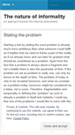 Mobile Screenshot of informalnature.wordpress.com