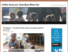 Tablet Screenshot of coffeeandlovetastebestwhenhot.wordpress.com