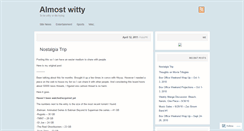 Desktop Screenshot of almostwitty21.wordpress.com