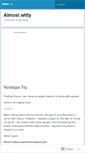 Mobile Screenshot of almostwitty21.wordpress.com