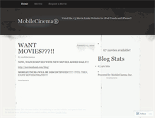 Tablet Screenshot of mobilecinema.wordpress.com