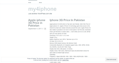 Desktop Screenshot of my4iphone.wordpress.com