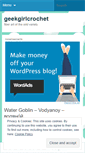 Mobile Screenshot of geekgirlcrochet.wordpress.com
