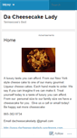 Mobile Screenshot of dacheesecakelady.wordpress.com