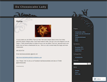 Tablet Screenshot of dacheesecakelady.wordpress.com
