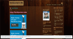 Desktop Screenshot of faridyuniar.wordpress.com