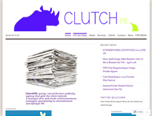 Tablet Screenshot of clutchpr.wordpress.com