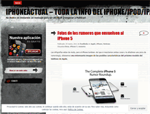 Tablet Screenshot of iphoneactual.wordpress.com