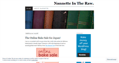 Desktop Screenshot of nannetteraw.wordpress.com