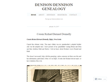 Tablet Screenshot of denisongen.wordpress.com