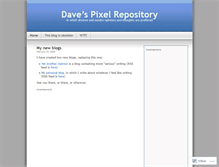 Tablet Screenshot of davespixelrepository.wordpress.com