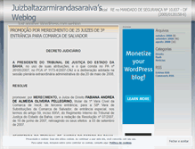 Tablet Screenshot of juizbaltazar.wordpress.com